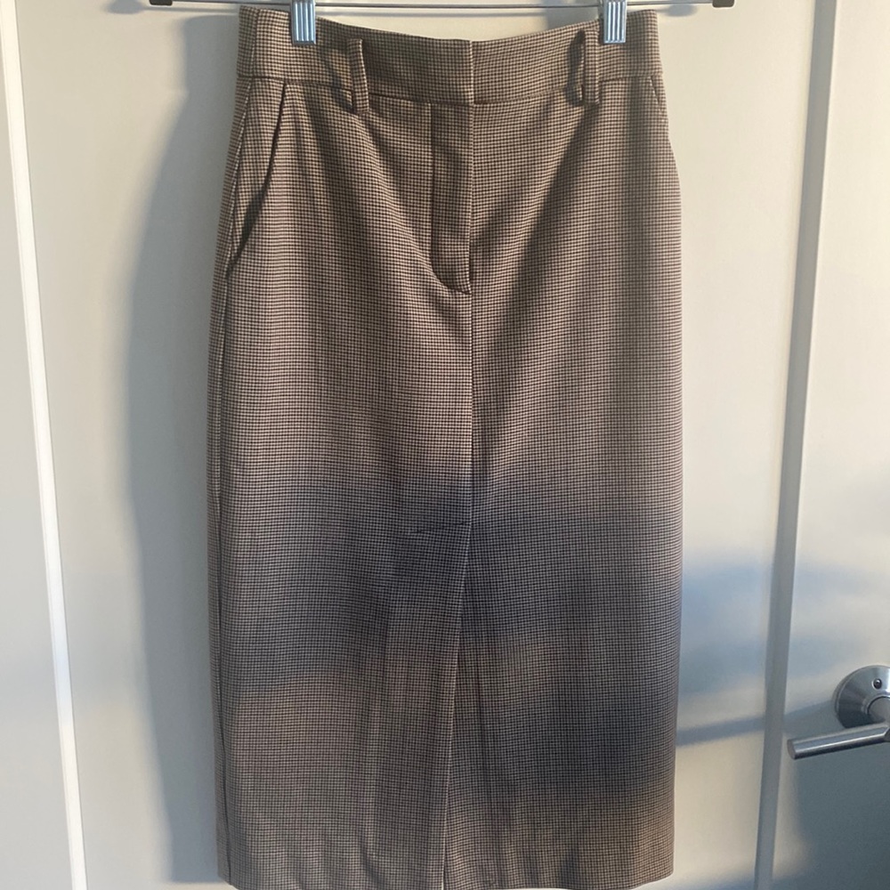 Aritzia Houndstooth Pencil Skirt